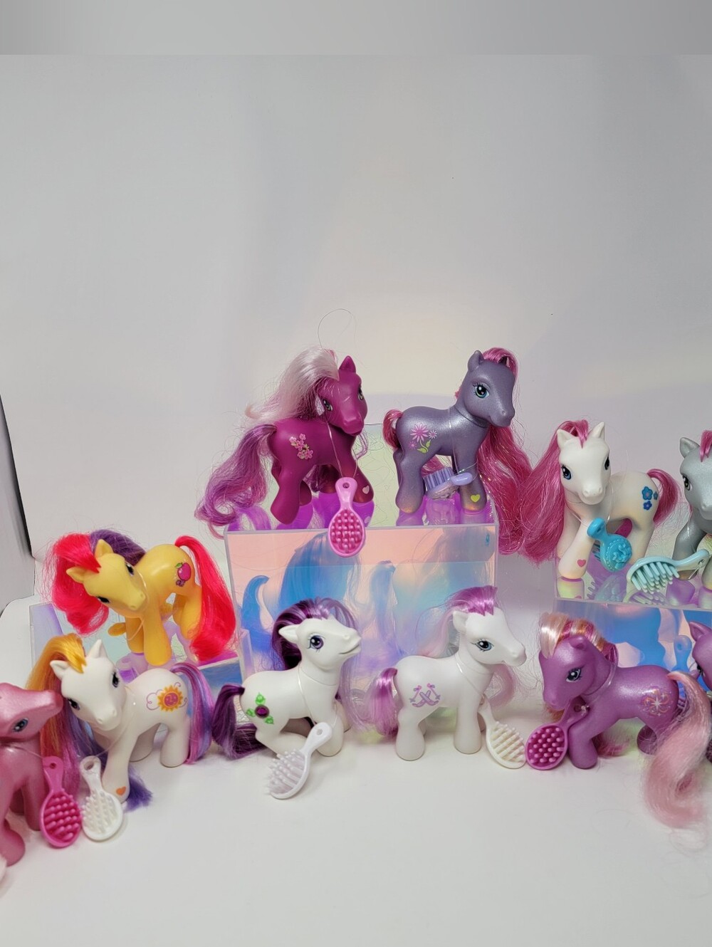 2000s My Little Pony G3 LOT (11) Ponies w/ Matching Hair Brushes